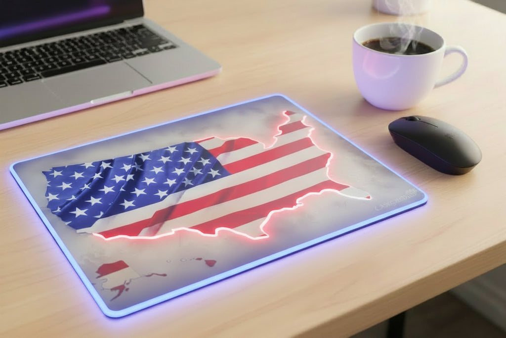 Glass mouse pad