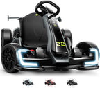 24V Kids Electric Go Kart Drift Kart Car with Adjustable Seat, Fast 8.5 MPH, 300W Powerful Motor and 2 Speed