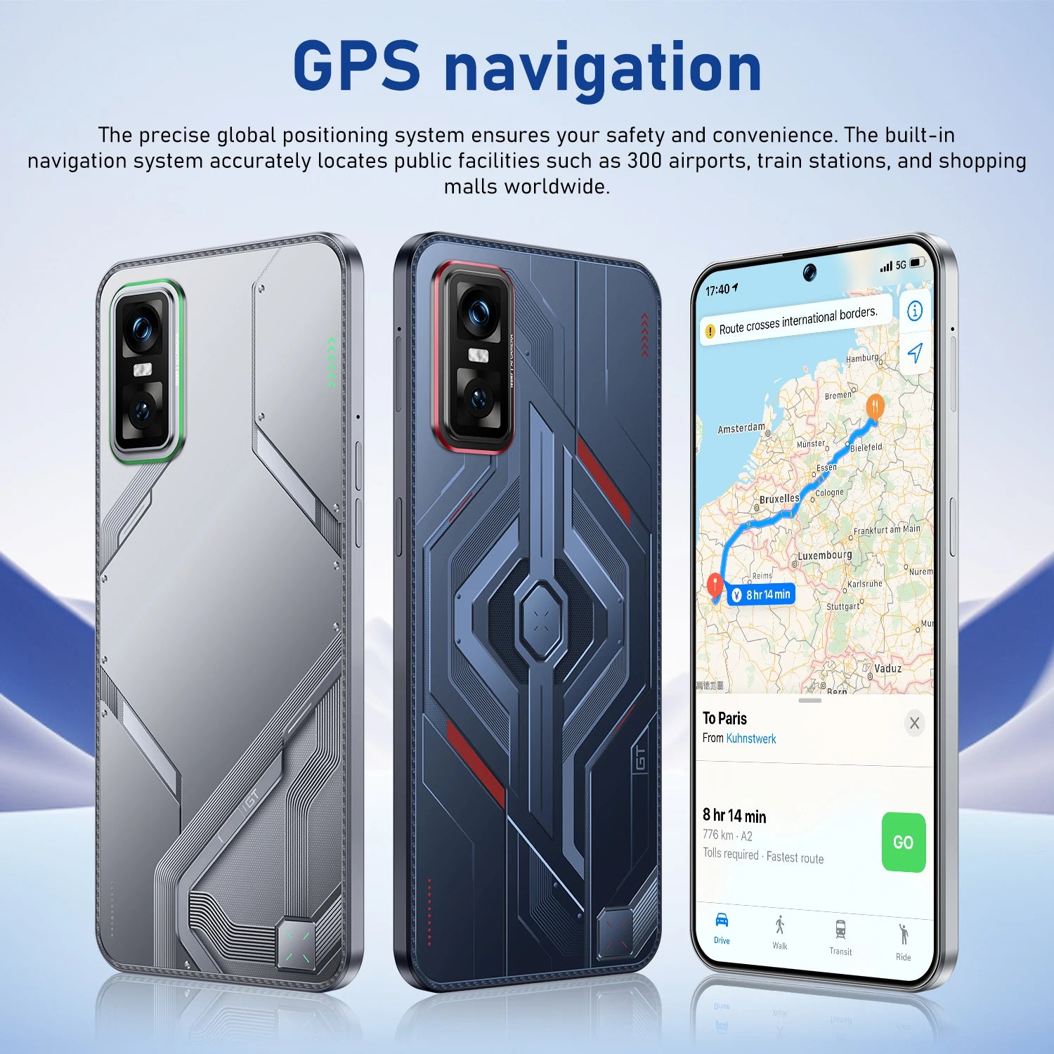 GT10 Pro 5G Smartphone – 16GB+1TB, Dual SIM, Waterproof, Face Recognition