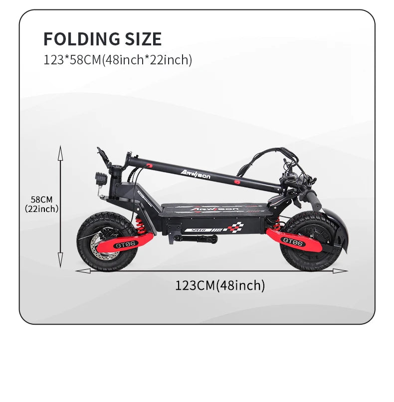 High-Speed Foldable Electric Scooter – Aluminum Alloy, Long Range