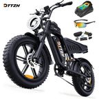 F6 Fat Tire Electric Mountain Bike – 48V 15Ah, 20" NFC E-Bike