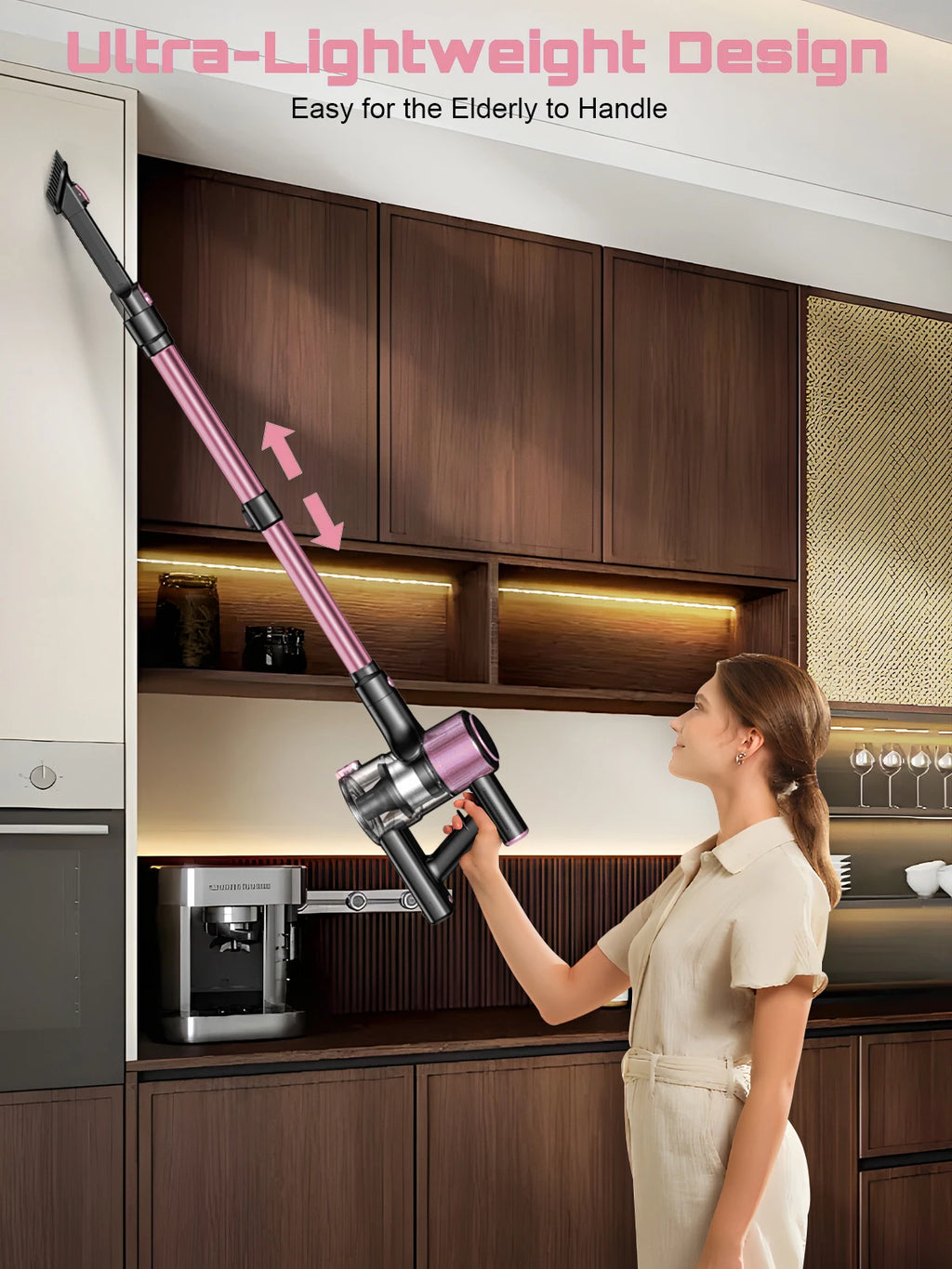 Cordless Vacuum Cleaner 10-in-1, 55Kpa Powerful Suction