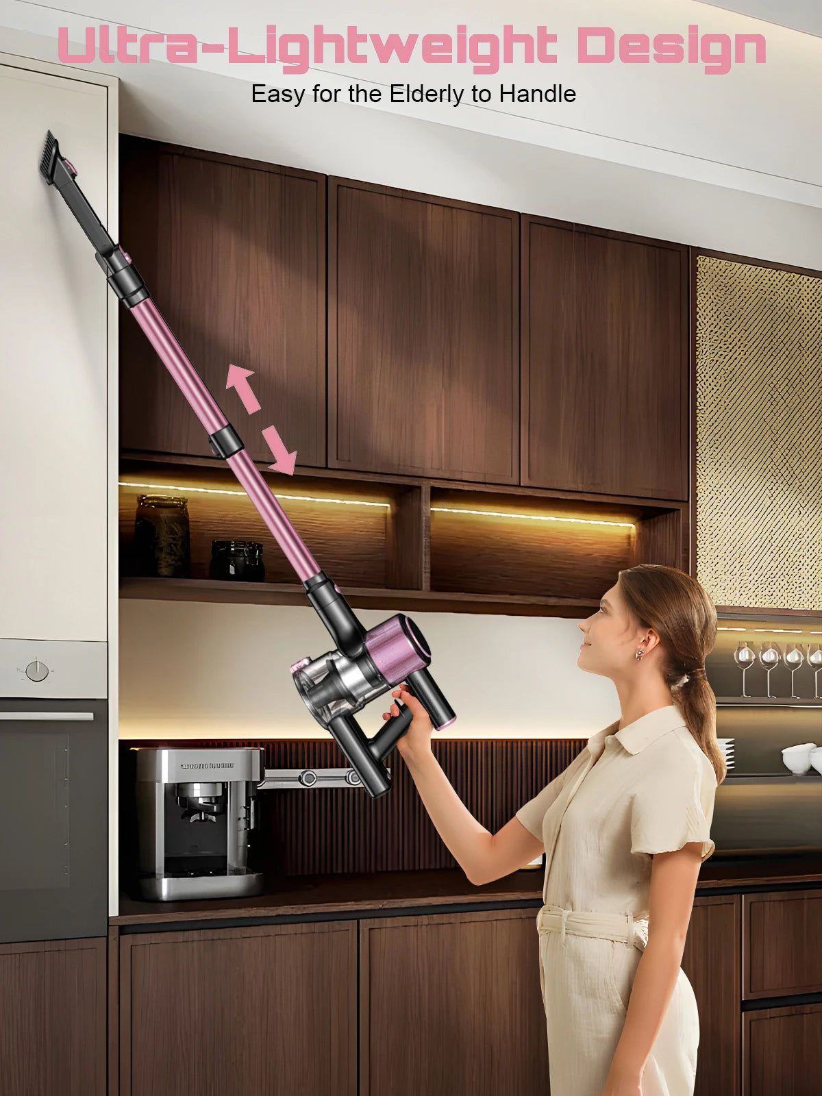 Cordless Vacuum Cleaner 10-in-1, 55Kpa Powerful Suction