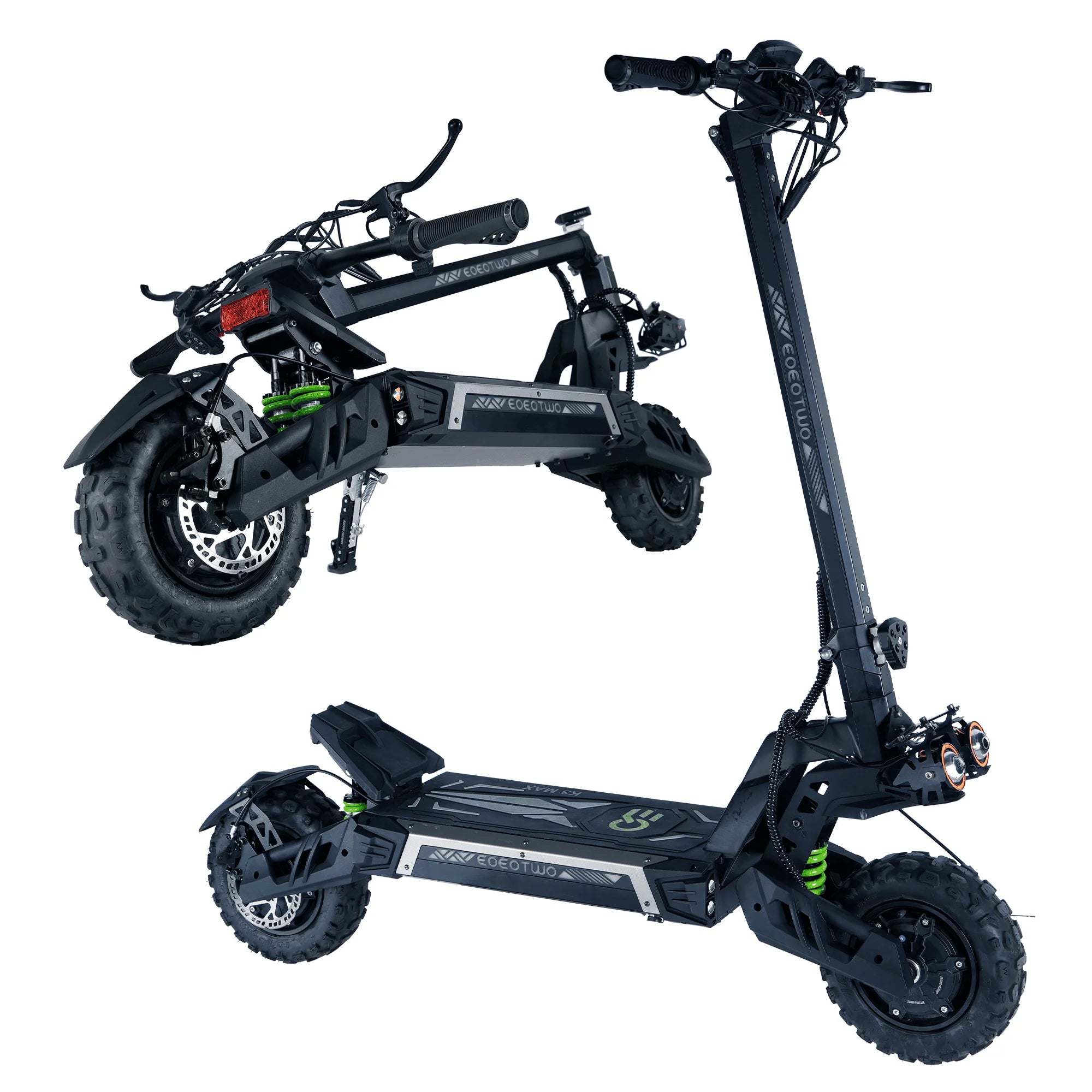 EOEOTWO Electric Scooter 6000W Dual Motor – 55MPH, 60-Mile Range