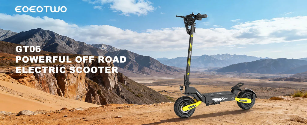 EOEOTWO 1200W Off-Road Electric Scooter – 48V, 30MPH, 11" Tubeless, Foldable