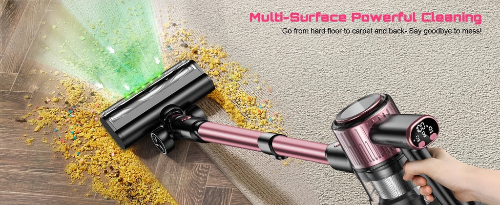 Cordless Vacuum Cleaner 10-in-1, 55Kpa Powerful Suction