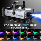 1200W Smoke Machine with RGB LED Lighting