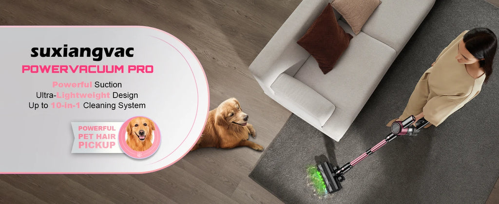 Cordless Vacuum Cleaner 10-in-1, 55Kpa Powerful Suction
