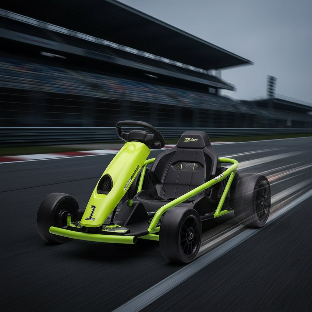 24V Kids Go Kart 2x300W Motors 8.1MPH Drift Racing Car 155Lbs Max Load 3-11Y"