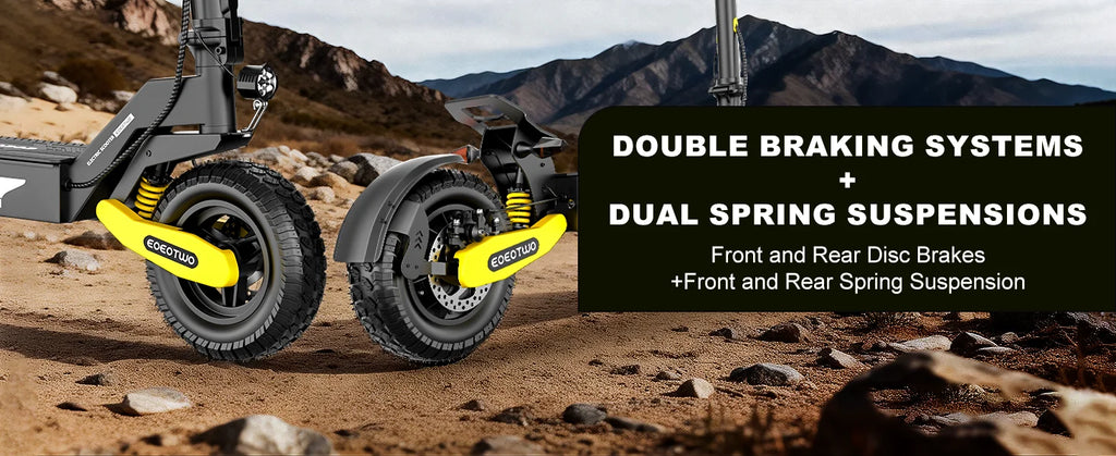 EOEOTWO 1200W Off-Road Electric Scooter – 48V, 30MPH, 11" Tubeless, Foldable