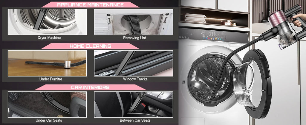 Cordless Vacuum Cleaner 10-in-1, 55Kpa Powerful Suction