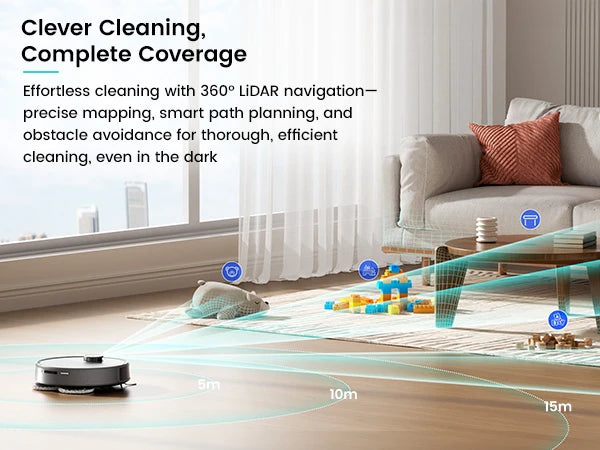 Lefant M3 Max Robot Vacuum & Mop – 20000Pa, Anti-Tangle, Auto Mop Washing
