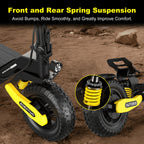 EOEOTWO 1200W Off-Road Electric Scooter – 48V, 30MPH, 11" Tubeless, Foldable