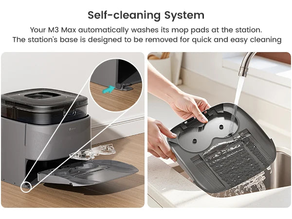 Lefant M3 Max Robot Vacuum & Mop – 20000Pa, Anti-Tangle, Auto Mop Washing