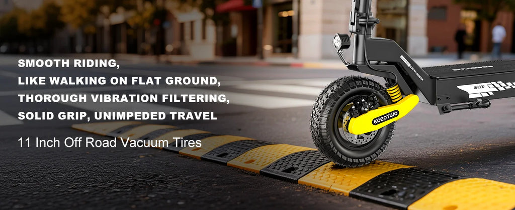 EOEOTWO 1200W Off-Road Electric Scooter – 48V, 30MPH, 11" Tubeless, Foldable