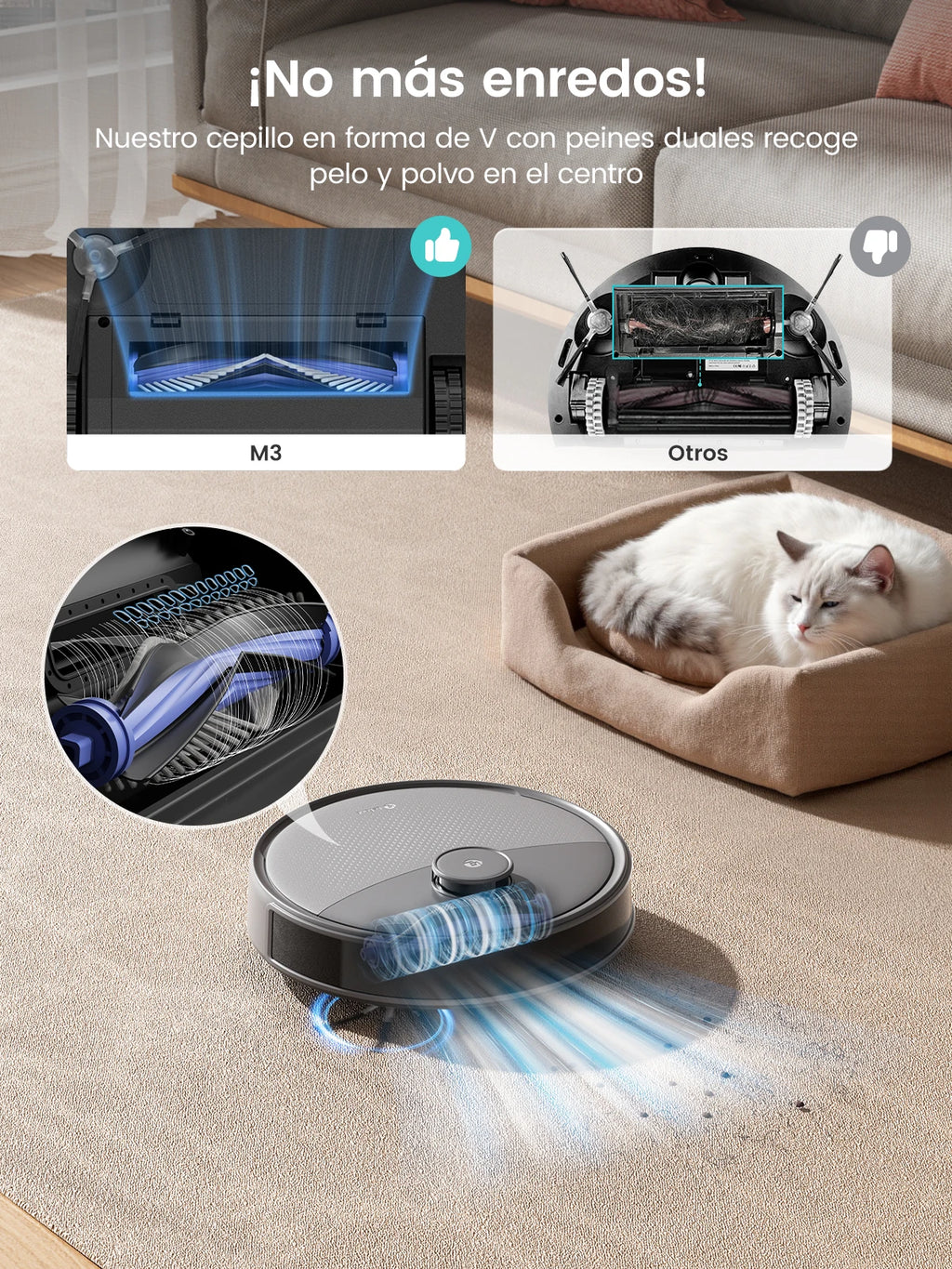 Lefant M3 Max Robot Vacuum & Mop – 20000Pa, Anti-Tangle, Auto Mop Washing