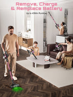 Cordless Vacuum Cleaner 10-in-1, 55Kpa Powerful Suction
