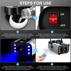 1200W Smoke Machine with RGB LED Lighting