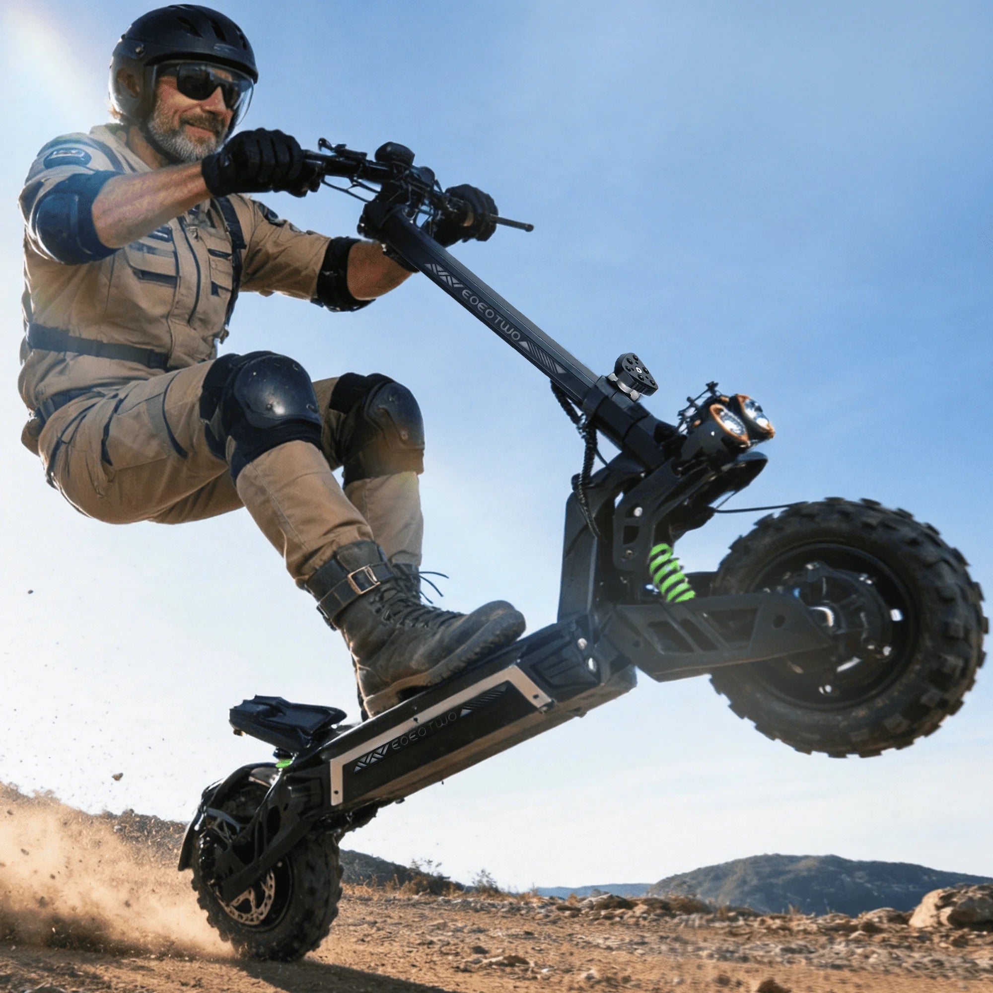 EOEOTWO Electric Scooter 6000W Dual Motor – 55MPH, 60-Mile Range